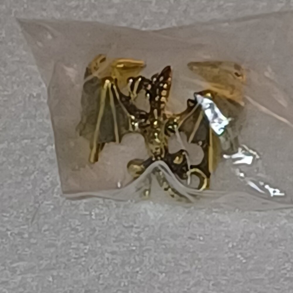 Dragon Flying Pteradactyl Pin Brooch Halloween Metallic Fashion Jewelry Purple - Picture 16 of 16
